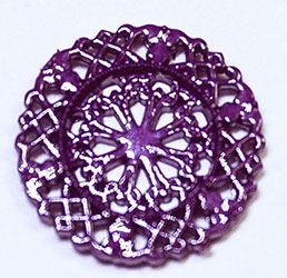Knap 15 mm violet