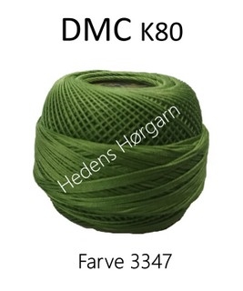 DMC K80 farve 3347 Oliven grøn