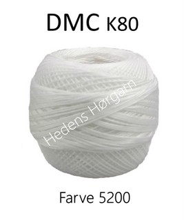 DMC K80 farve 5200 Hvid midl udsolgt