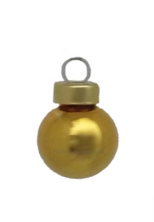 Mini julekugle 2 cm farve guld 
