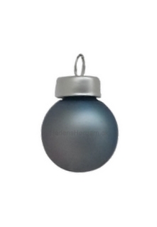 Mini julekugle 2 cm farve sølvblå 