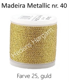 Madeira Metallic nr. 40 farve 25 guld