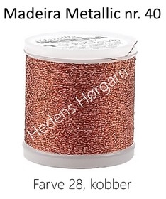Madeira Metallic nr. 40 farve 28 kobber