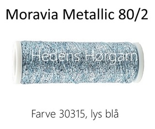 Moravia Metallic 80/2 farve 30315 lyse blå