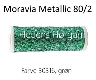 Moravia Metallic 80/2 farve 30316 grøn