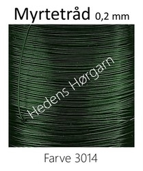 Myrtetråd 0,2 mm farve 3014 gran grøn
