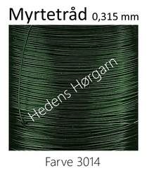 Myrtetråd 0,315 mm farve 3014 gran grøn