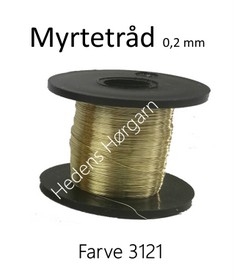 Myrtetråd 0,2 mm farve 3121 Guld