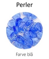 Perler blade farve blå